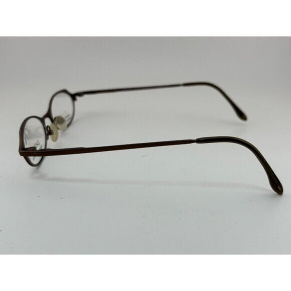 EASYCLIP Titanium - Brown Oval QUEST 446 48-20-140 Eyeglass Frames - Picture 2 of 7